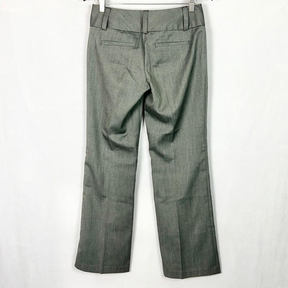 MAURICES | 🖤 Black Gray Tiny Houndstooth Print LowRise Dress Office Pants Slacks - Picture 5 of 9